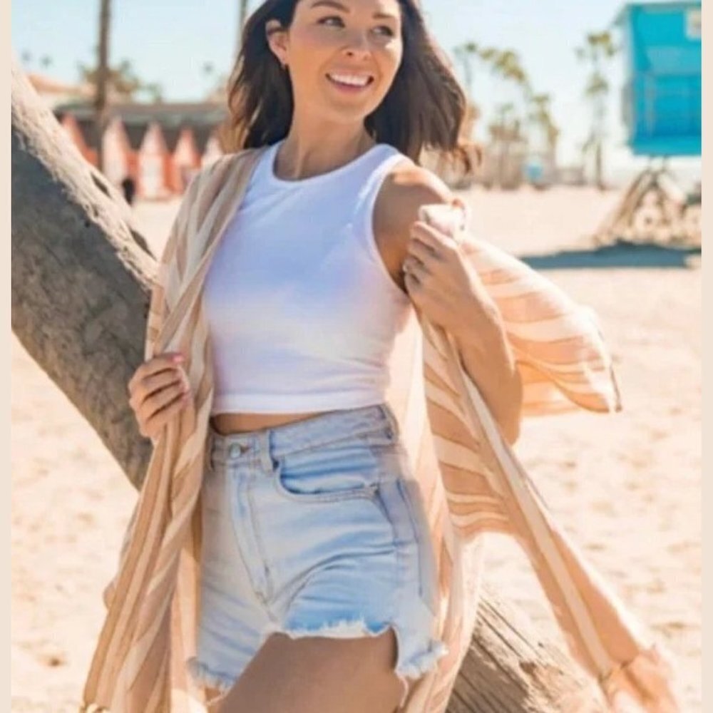 Rays For Days Women's Striped Cococabana Coverup - OS